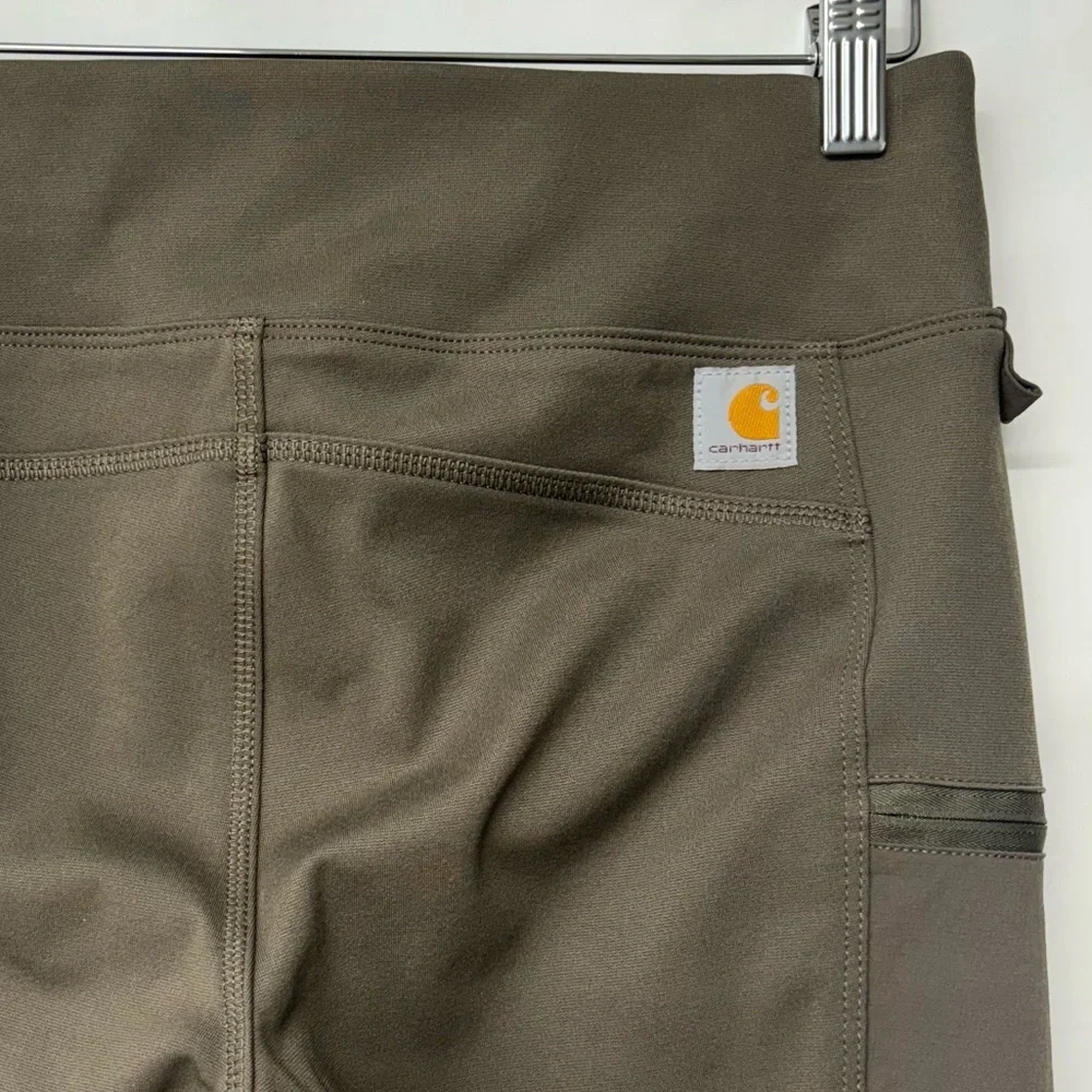 Carhartt Force Fitted Light Weight Utility Legging Tarmac Olive Green Small 4-6